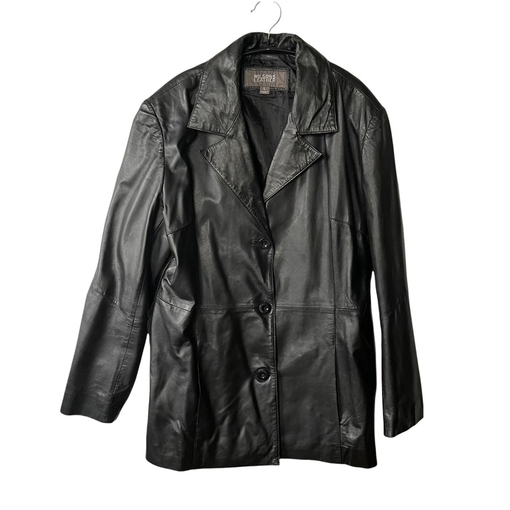 Wilson’s Leather 3 Button Leather Jacket.